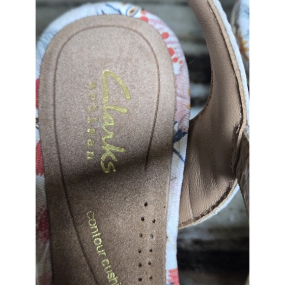Clarks Women Shoes Size 6 Artisan x Jane "Chicly Floral" wedges. - Picture 4 of 11